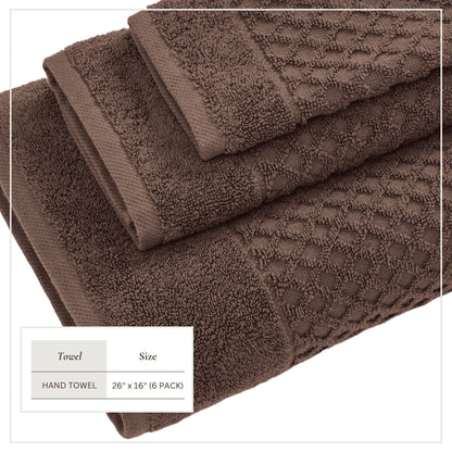 Cotton Diamond Waffle Weave Bath Towel Set