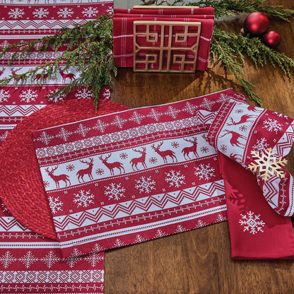 Mantel individual Fairisle de Patricia Heaton Home Holiday