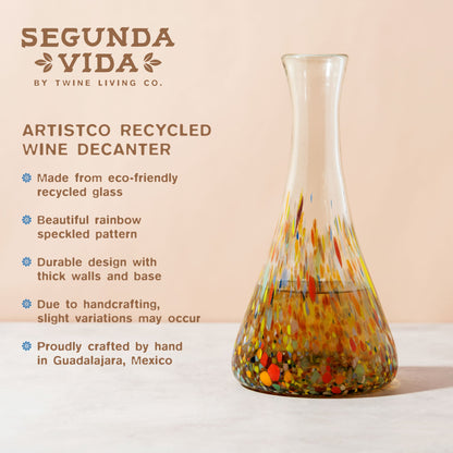 Segunda Vida Artisan Wine Decanter and Server