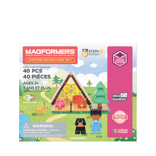 Ensemble d'équipement de camping Magformers de 40 pièces