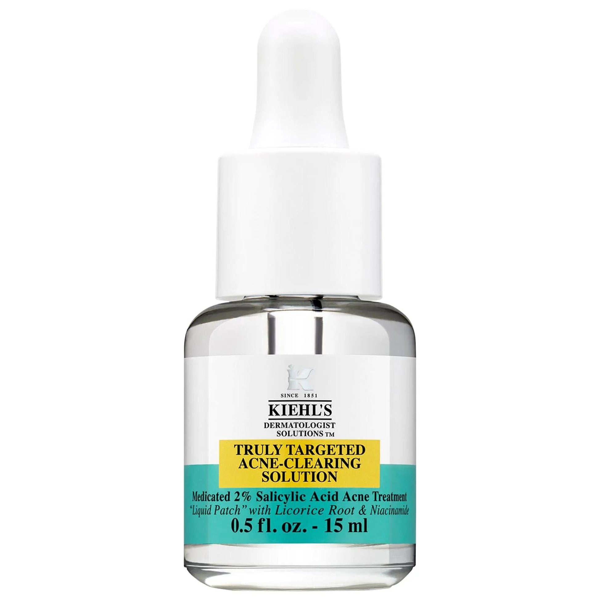 Kiehl's Truly Targeted Acne-Clearing Solution bottle with dropper on Tampa Home & Garden Store