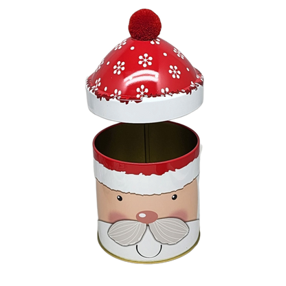 Boîte cadeau avec bonnet à pompon - Père Noël