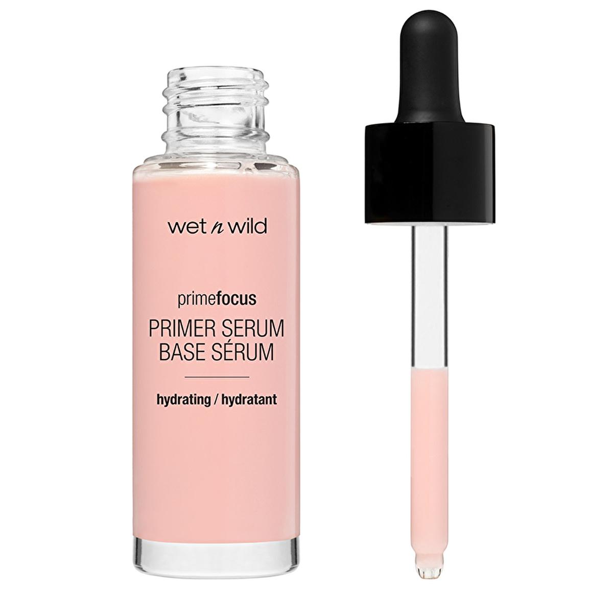 wet n wild Primefocus Primer Serum base serum hydrating pink bottle with dropper on Tampa Home & Garden Store