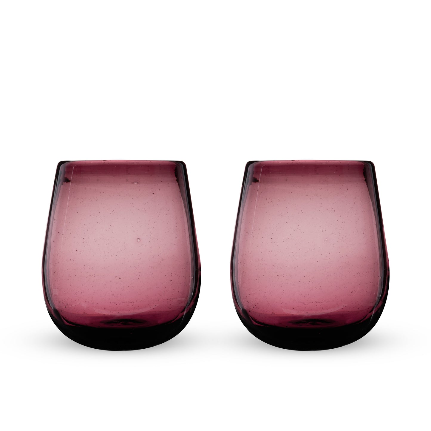 Set of Two Segunda Vida Stemless Wine Glasses