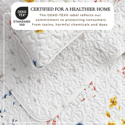 Vibrant Wildflower Quilt Set For The Bedroom