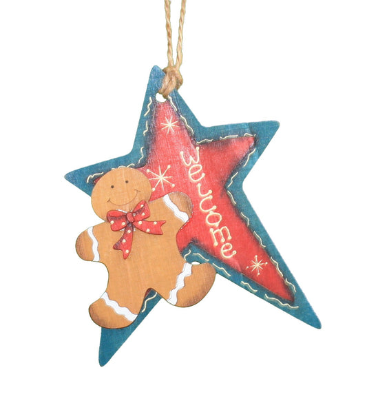 Gingerbread Star Welcome Ornament - Tampa Home & Garden Store