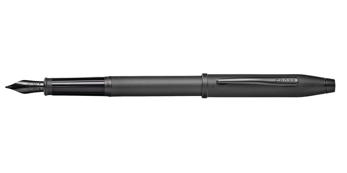 Cross Century II Black PVD fountain pen with micro-knurl grip and fine nib on Tampa Home & Garden Store