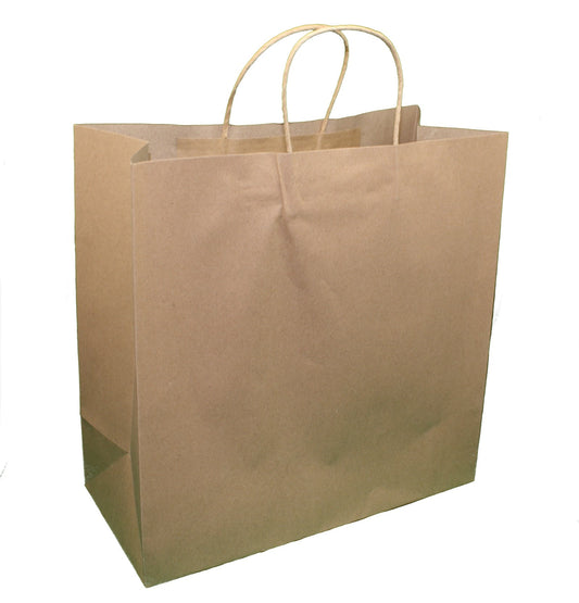 Jumbo Square Brown Kraft Bag