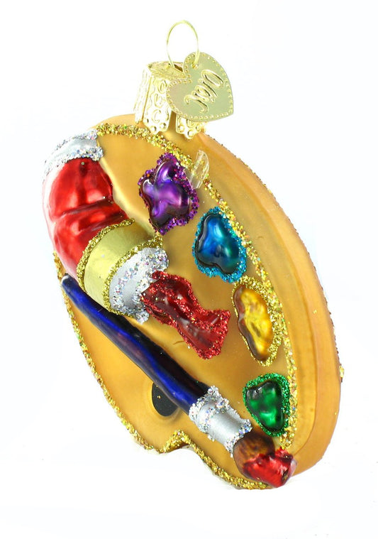 Old World Christmas Artist's Palette Ornament - Tampa Home & Garden Store