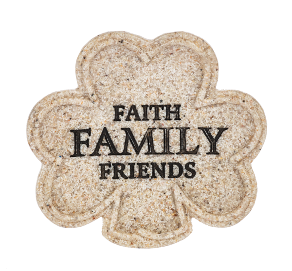 Vide-poches trèfle - Foi, Famille, Amis