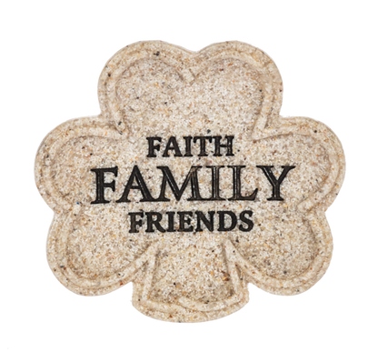 Vide-poches trèfle - Foi, Famille, Amis
