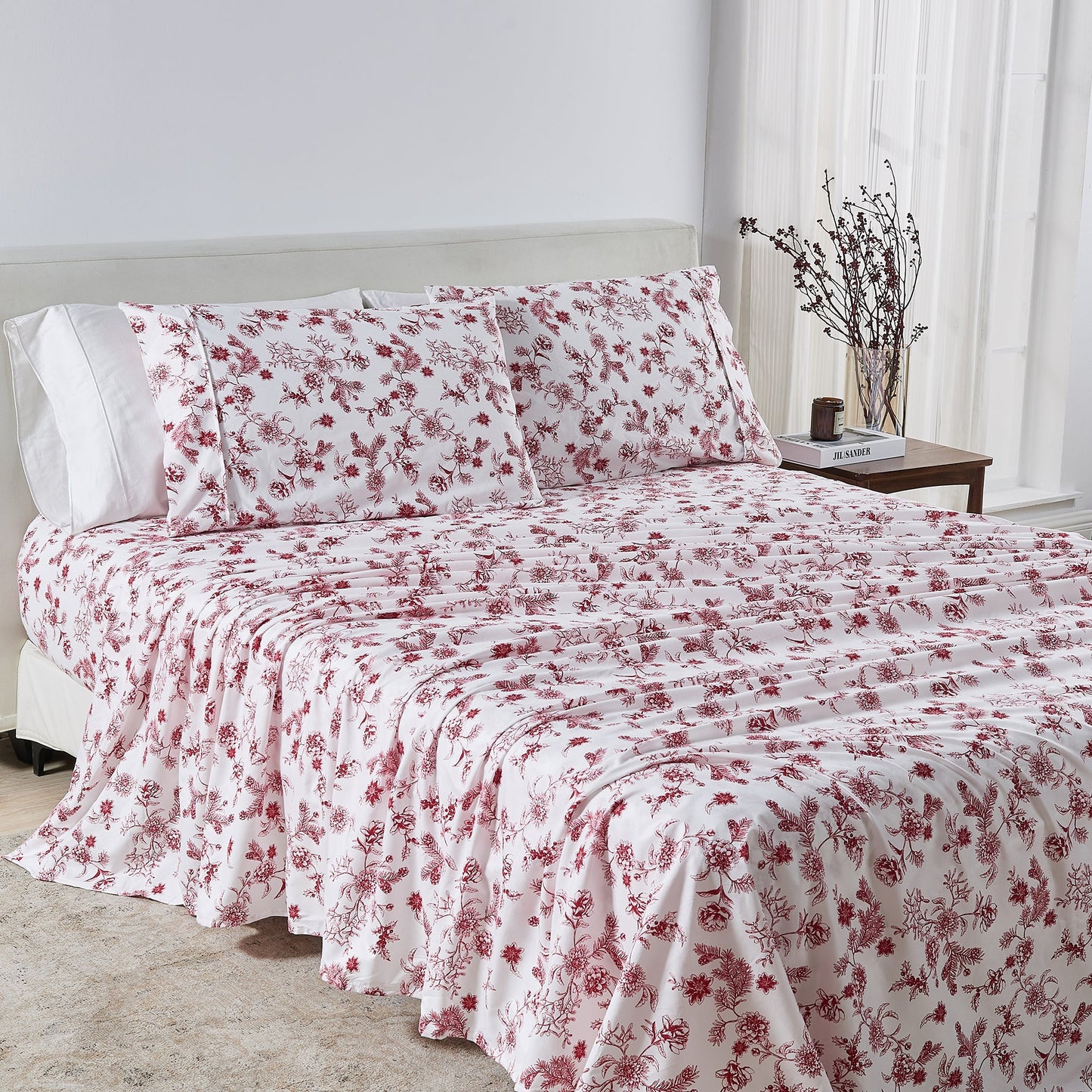 Watercolor Floral Sheet Set and a Pillowcase