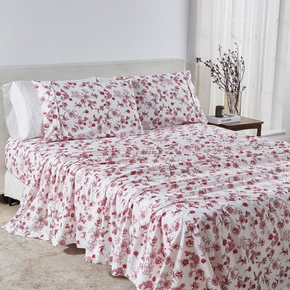 Watercolor Floral Sheet Set and a Pillowcase