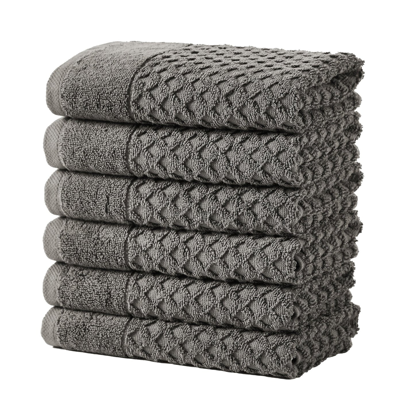 Cotton Diamond Waffle Weave Bath Towel Set