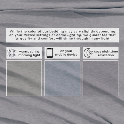 Heathered Jersey and Cotton Blend Bed Sheets
