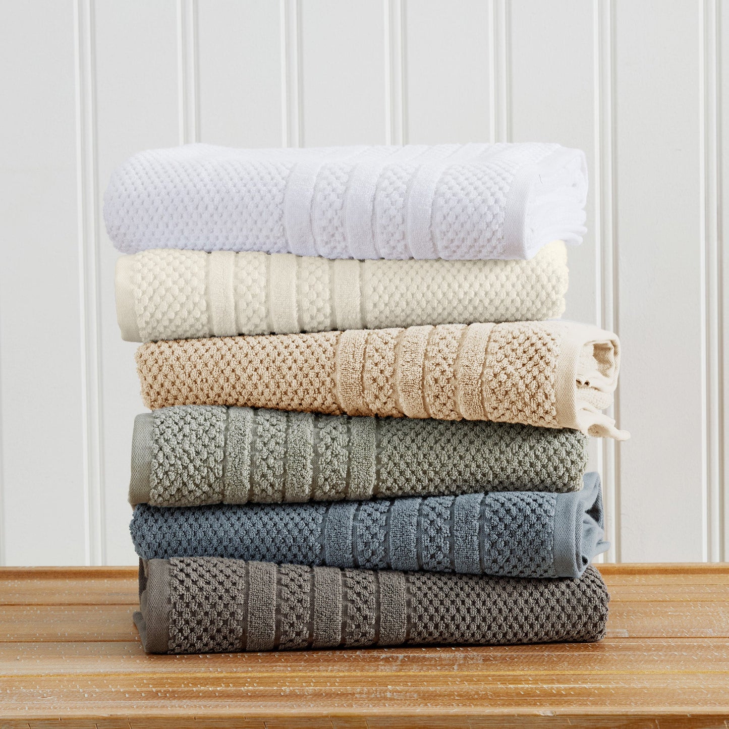 Premium Cotton Checkered Jacquard Towel for Bath