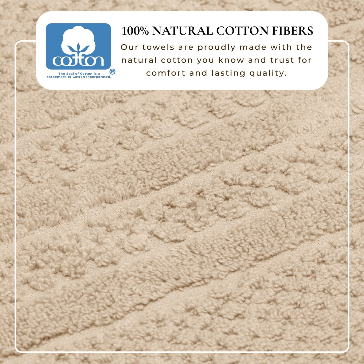 Premium Cotton Checkered Jacquard Towel for Bath