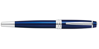 Bailey Blue Lacquer Rollerball Pen by Cross with silver clip on Tampa Home & Garden Store