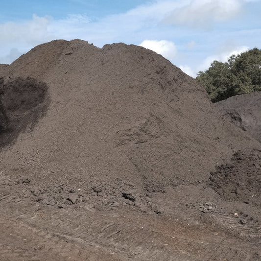 Pile of bulk compost for sale near me and delivered near Tampa.